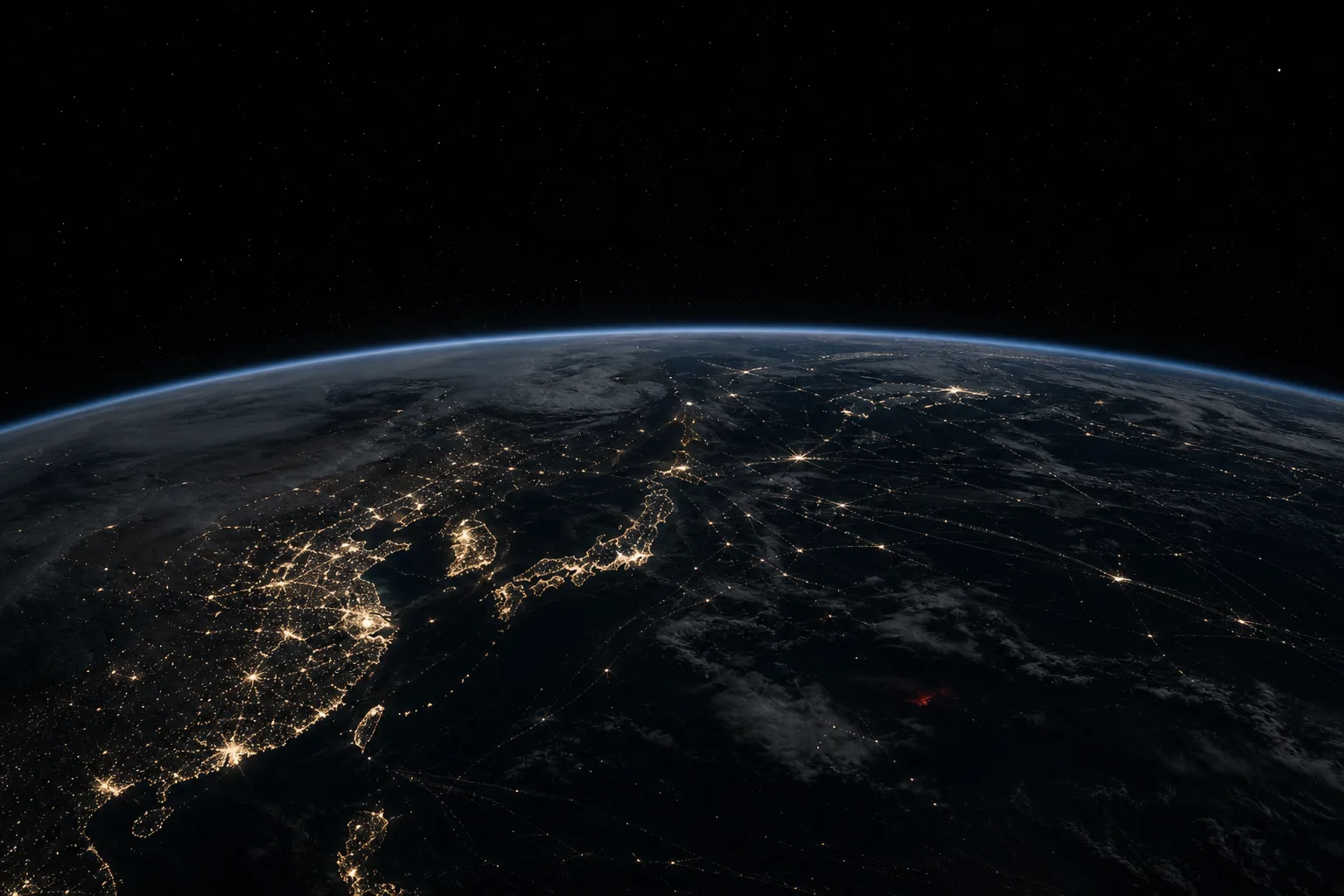 夜航中的地球